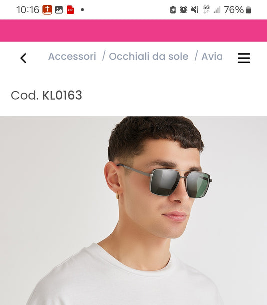 KL0163 LUNETTES DE SOLEIL ‘MESSINA’- VERT
Aucun avis
Voir les avis